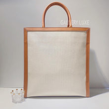 Load image into Gallery viewer, No.3296-Celine Canvas Vertical Cabas Tote Bag
