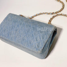 将图片加载到图库查看器，No.3346-Chanel Vintage Denim Flap Bag

