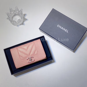 No.2832-Chanel Melle Vintage Chevron Card Holder