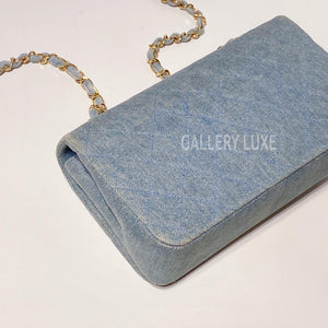 No.3346-Chanel Vintage Denim Flap Bag