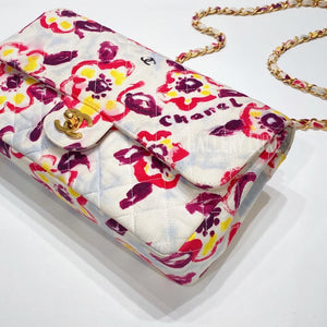 No.3353-Chanel Vintage Print Flower Flap Bag