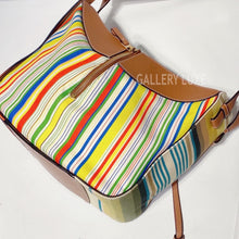 Load image into Gallery viewer, No.3342-Loewe Canvas Stripes Small Hammock Bag
