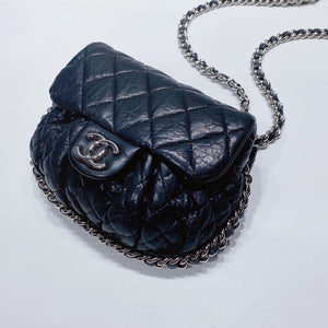 No.3621-Chanel Aged Lambskin Chain Around Flap Bag