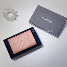 Load image into Gallery viewer, No.2832-Chanel Melle Vintage Chevron Card Holder

