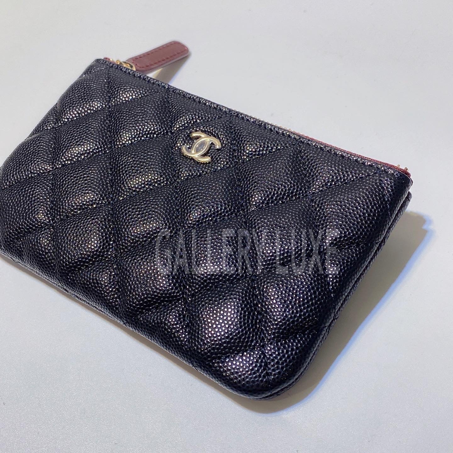 Chanel mini o online case caviar