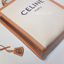 将图片加载到图库查看器，No.3296-Celine Canvas Vertical Cabas Tote Bag
