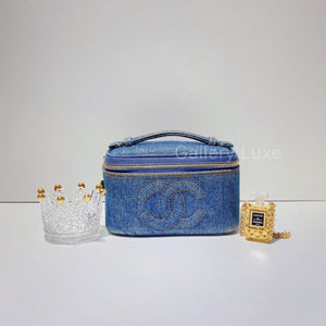No.2786-Chanel Vintage Denim Mini Vanity Box