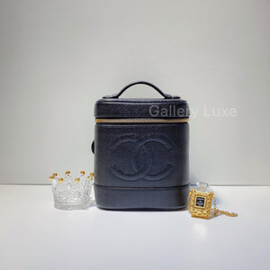 No.2797-Chanel Vintage Caviar Vanity Case