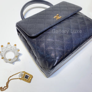 No.2792-Chanel Vintage Caviar Kelly Handle Bag