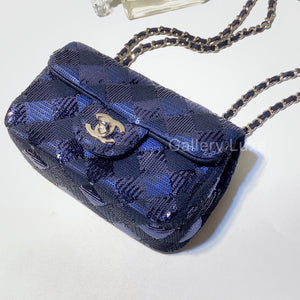 No.001162-2-Chanel Sequin Mini Flap Bag