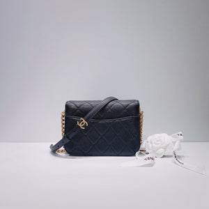 No.3510-Chanel Caviar City Curve Messenger Bag