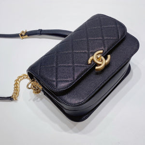 No.3510-Chanel Caviar City Curve Messenger Bag
