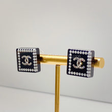 Load image into Gallery viewer, No.2803-Chanel Acrylic Square CC Earrings
