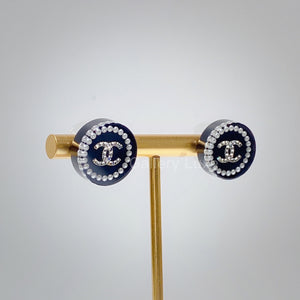 No.2794-Chanel Circle Acrylic CC Earrings
