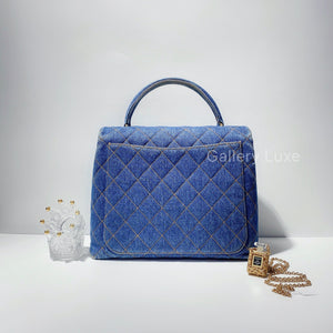 No.2208-Chanel Vintage Denim Kelly Handle Bag