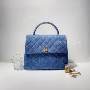 No.2208-Chanel Vintage Denim Kelly Handle Bag