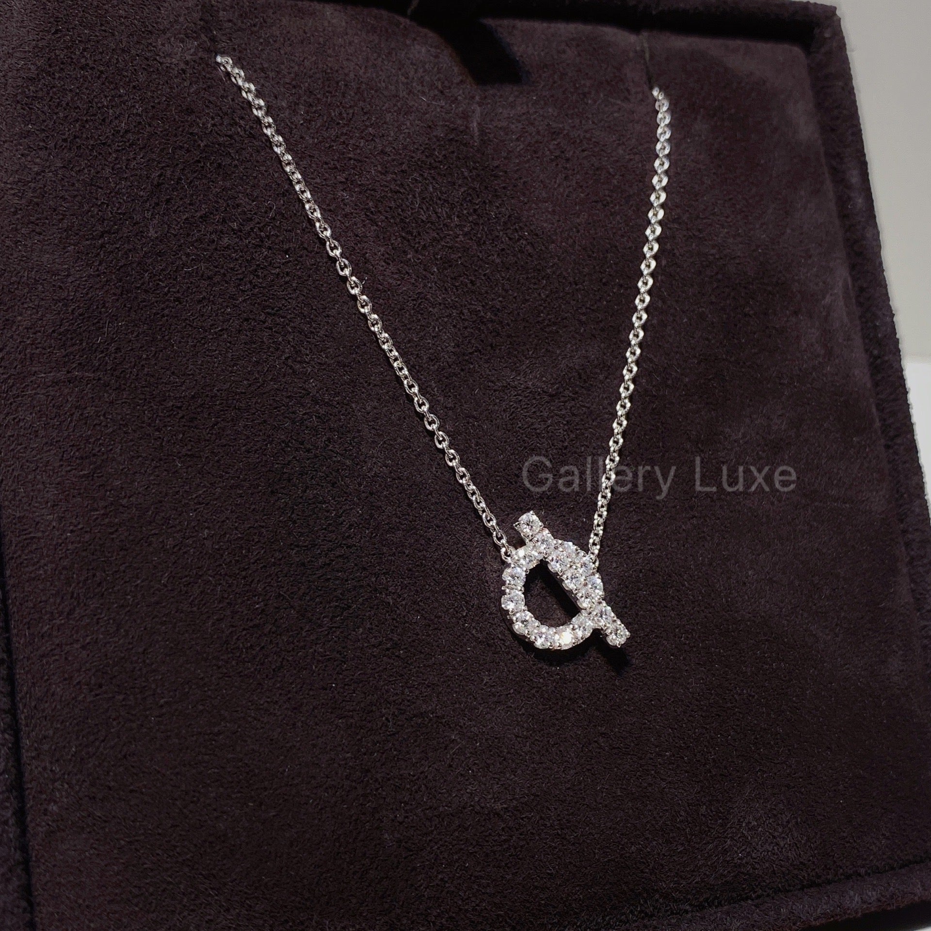 Hermes Finesse Necklace 18K White Gold | LuxuryLover