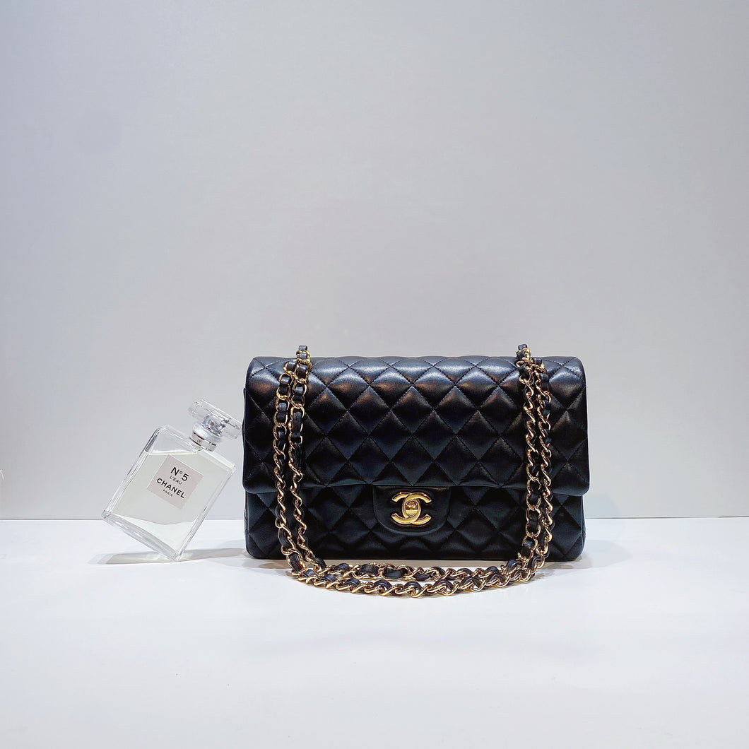 No.3709-Chanel Lambskin Classic Flap Bag 25cm