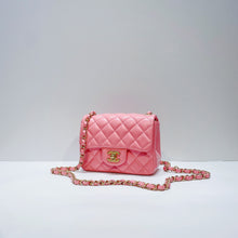 Load image into Gallery viewer, No.001508-Chanel Lambskin Square Mini Classic Flap
