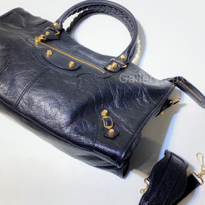No.2824-Balenciaga Gold Part Time Shoulder Bag