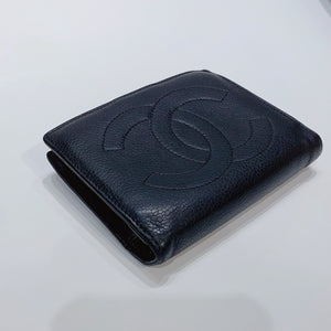 No.001529-2-Chanel Vintage Caviar Short Wallet
