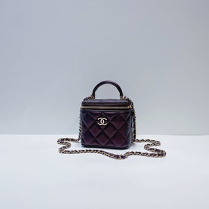 No.3634-Chanel Small Classic Handle Vanity With Chain (Brand New / 全新)
