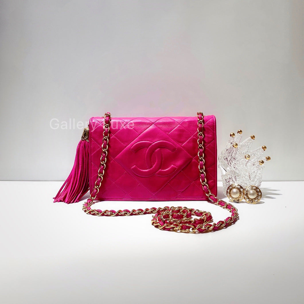 No.2736-Chanel Vintage Lambskin Flap Bag