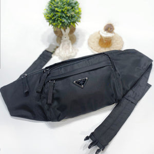 No.3745-Prada Nylon & Saffiano Leather Belt Bag