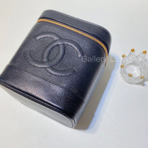 No.2840-Chanel Vintage Caviar Vanity Case