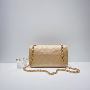 No.3512-Chanel Vintage Lambskin Flap Bag