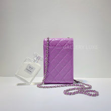 Load image into Gallery viewer, No.2850-Chanel Lambskin Phone Holder With Chain (Unused / 未使用品)
