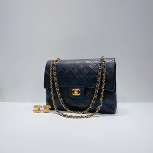 No.001529-1-Chanel Vintage Lambskin Square Classic Flap 25cm