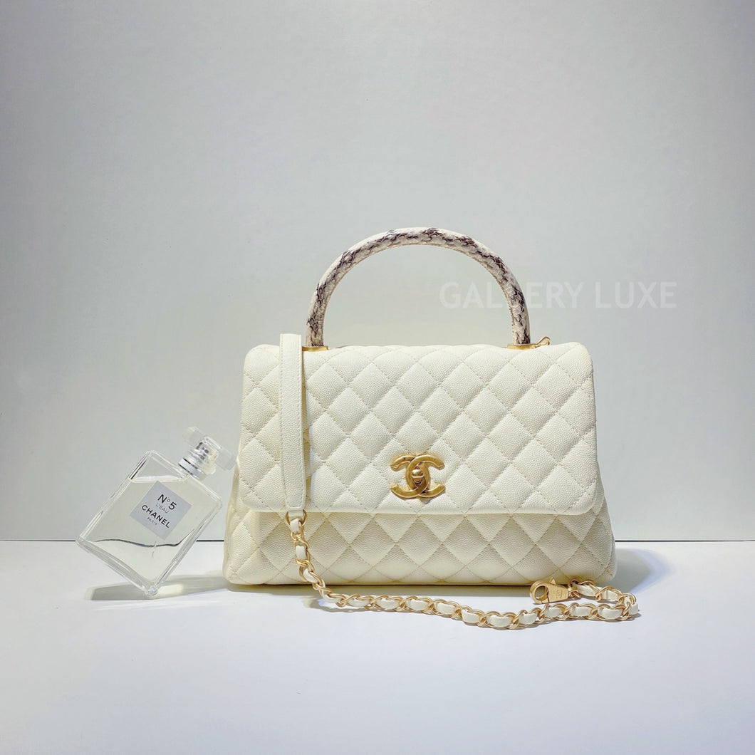 No.2843-Chanel Medium Elaphe Coco Handle