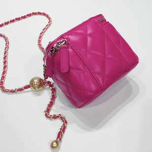 No.3740-Chanel Pearl Crush Clutch With Chain (Unused / 未使用品)