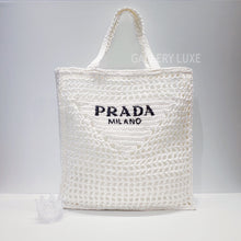 將圖片載入圖庫檢視器 No.3384-Prada Raffia Tote Bag (Unused / 未使用品)
