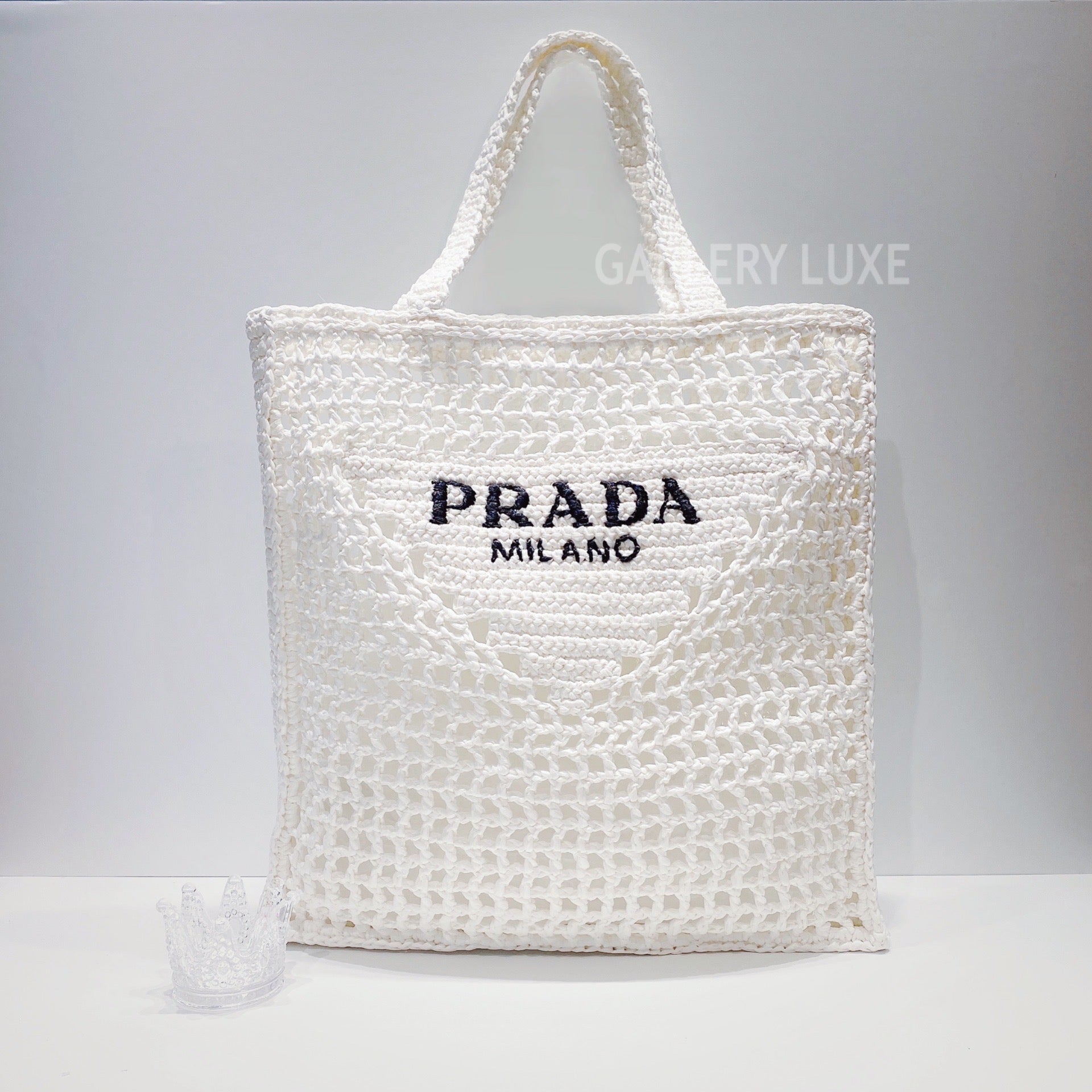 No.3384-Prada Raffia Tote Bag (Unused / 未使用品) – Gallery Luxe