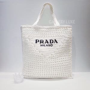 No.3384-Prada Raffia Tote Bag (Unused / 未使用品)