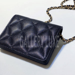 No.3317-Chanel Classic Flap Card Holder With Chain (Brand New / 全新)
