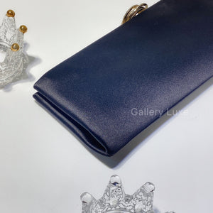 No.2033-Chanel Satin Crystal Camellia Clutch Bag