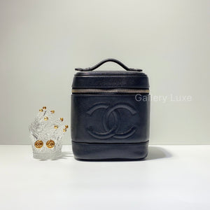 No.2552-Chanel Vintage Caviar Vanity Case