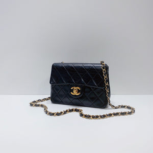 No.3027-Chanel Vintage Lambskin Classic Flap Mini 17cm