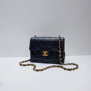 No.3596-Chanel Vintage Lambskin Classic Flap Mini 17cm