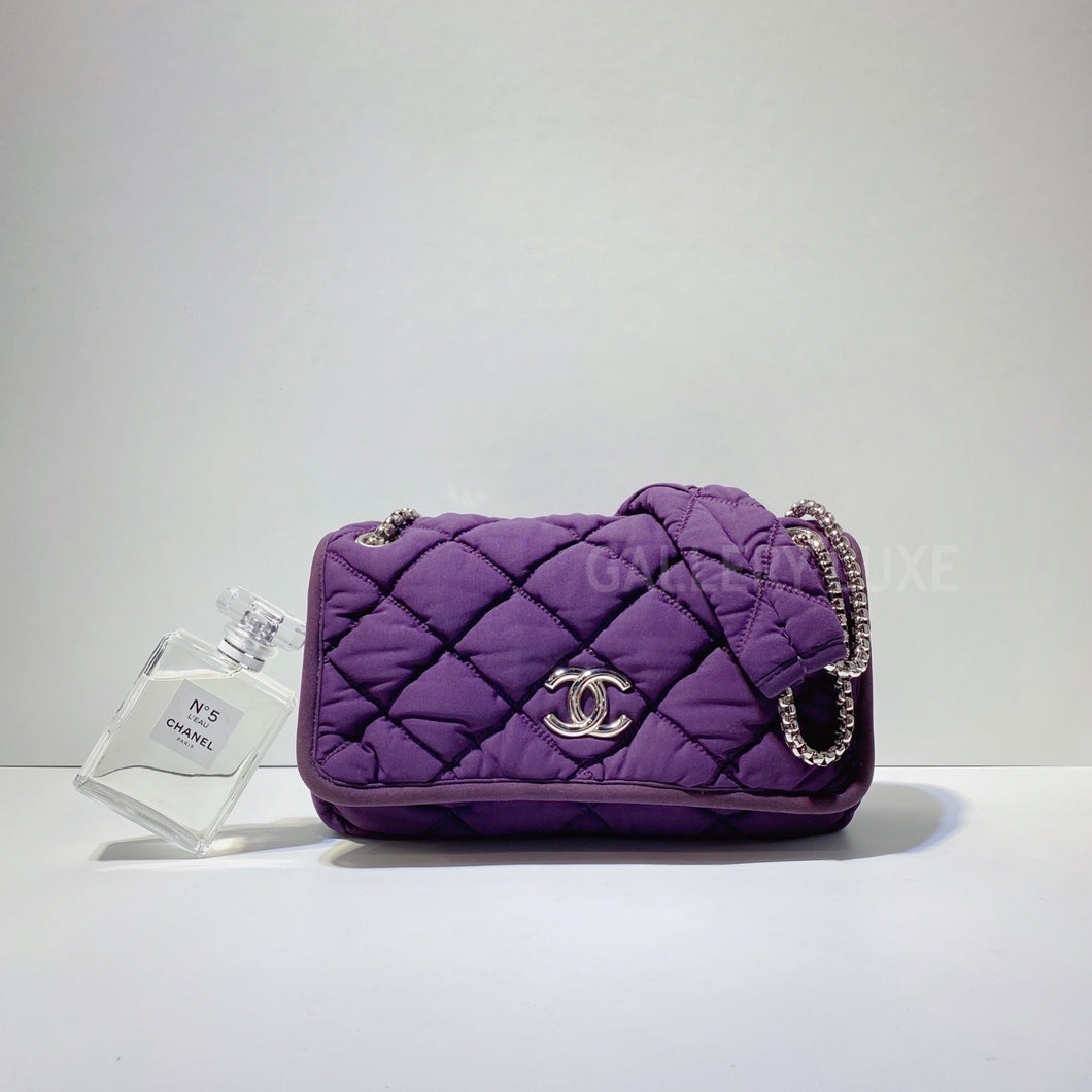 Chanel Bubble Quilted Hobo Flap Bag