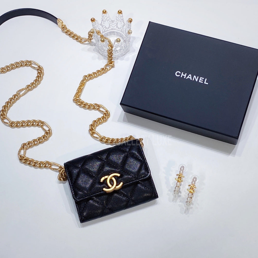 No.3390-Chanel Caviar Bracelet On Chain