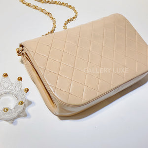 No.2877-Chanel Vintage Lambskin Double Flap Bag