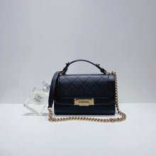 Load image into Gallery viewer, No.3773-Chanel Label Click Flap Bag with Top Handle
