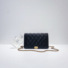 Load image into Gallery viewer, No.3668-Chanel Caviar Boy Wallet On Chain

