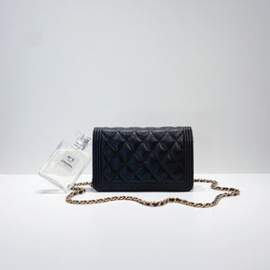 No.3668-Chanel Caviar Boy Wallet On Chain