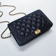 Load image into Gallery viewer, No.3668-Chanel Caviar Boy Wallet On Chain
