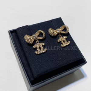 No.2395-Chanel Ribbon with CC Earrings